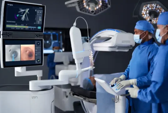 Endoscopie respiratoire robotisée pour le diagnostic minimalement invasif des nodules pulmonaires.